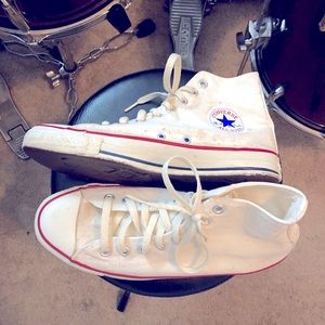 white high top converse